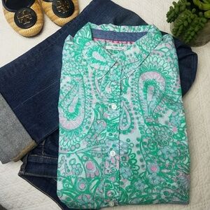 Charter Club relaxed fit button down shirt sz 10